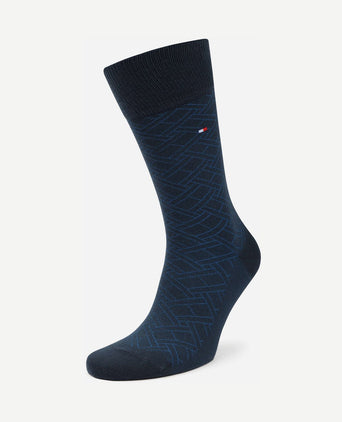 (2-pack) sokken aop blauw 004