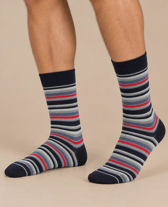 Sokken (3-pack) print donkerblauw multicolour