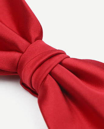 Suitable satin strik rood