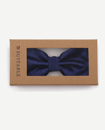 Polyester strik blauw