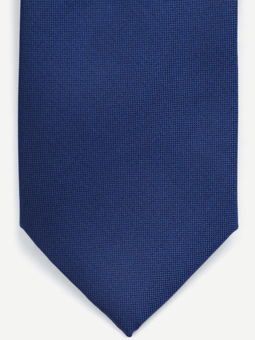 Zijde stropdas royal blauw