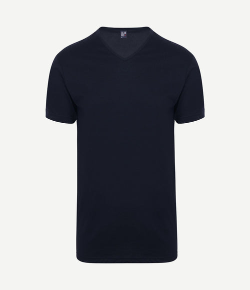 Vermont extra lange t-shirts donkerblauw (2-pack)