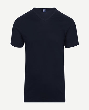 Vermont t-shirts v-hals donkerblauw (2-pack)