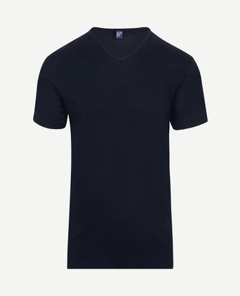 Vermont t-shirts v-hals donkerblauw (2-pack)