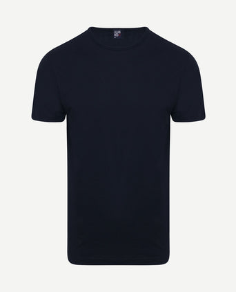 Derby o-hals t-shirt donkerblauw (2-pack)
