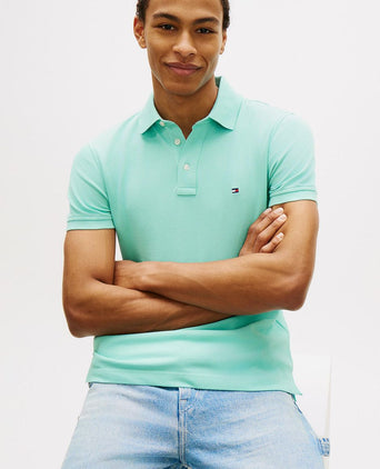 T-shirt essential aqua blauw