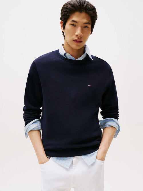 Tommy Hilfiger pullover essential donkerblauw | Regular-fit
