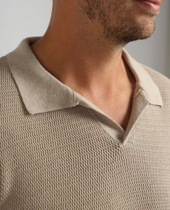 Suitable trui riva structure melange sand | Regular-fit