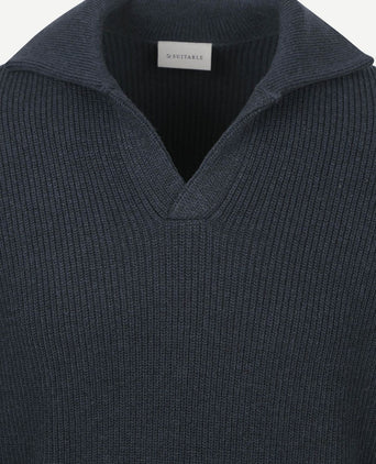 Suitable trui riva knit donkerblauw | Regular-fit