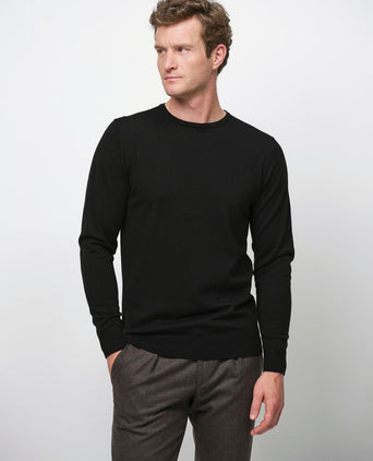 Profuomo pullover merinowol zwart
