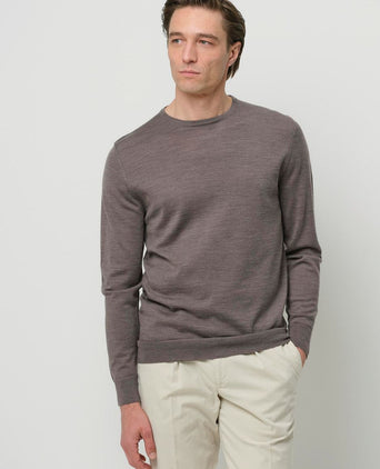 Profuomo pullover merinowol taupe