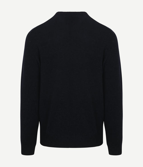 Pullover wool blend argyle donkerblauw