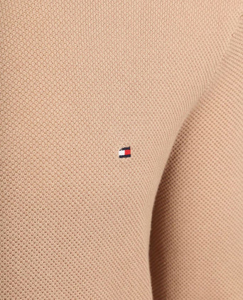 Tommy Hilfiger structure trui beige | Regular-fit