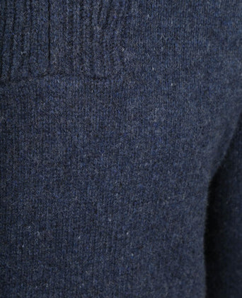 McGregor halve rits trui lamswol blend donkerblauw | Regular-fit