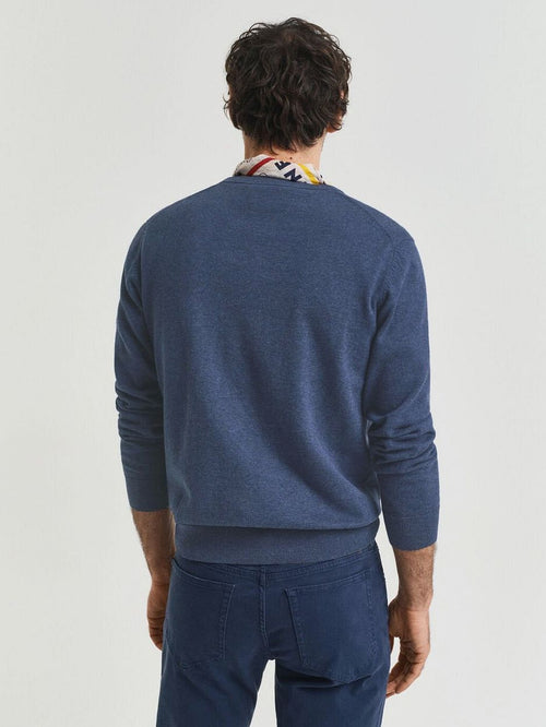 Pullover melange blauw