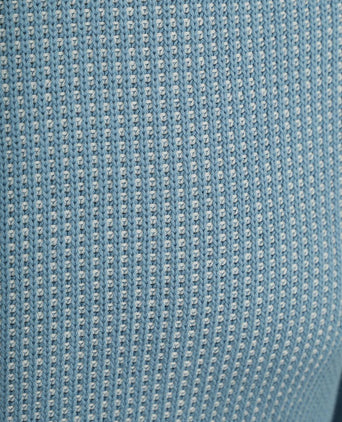 Pullover structured bi-colour blauw