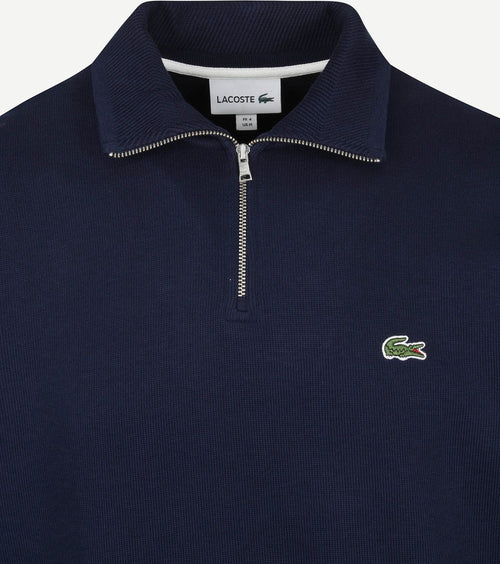 Lacoste pullover zipper donkerblauw | Regular-fit