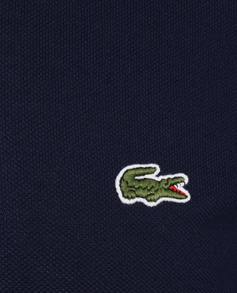 Lacoste poloshirt pique longsleeve donkerblauw | Slim-fit