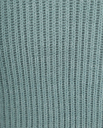 Pullover wol blend staalblauw