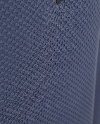 halve rits trui structuur blauw
