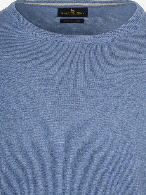 Trui cotton cashmere indigo blauw