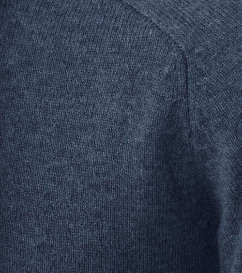 Trui lamswol mid blauw