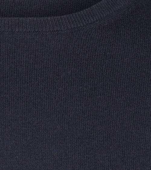 Trui merino blend donkerblauw