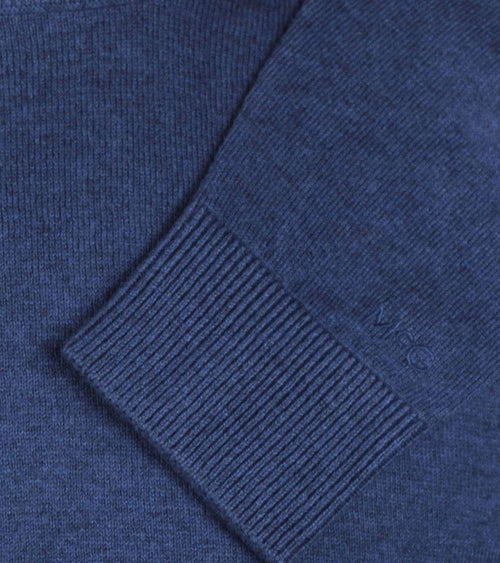 Trui merino blend donkerblauw