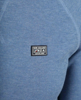 Sweater french rib huntly blauw