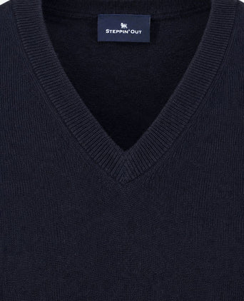 Spencer merinowol donkerblauw