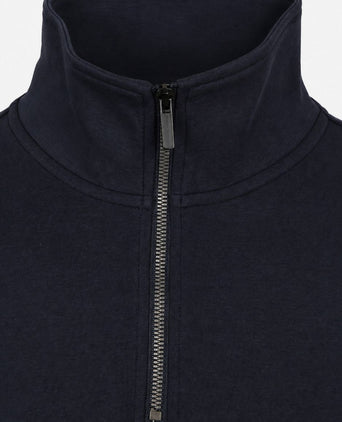 Scuba halve rits trui donkerblauw