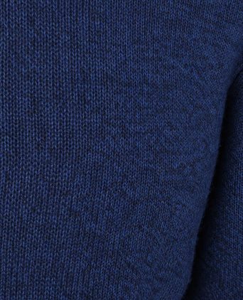halve rits pullover woolblend royal blue