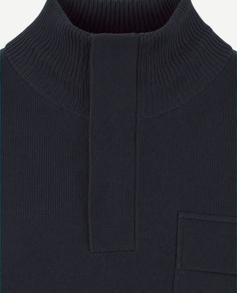 Canes pullover mocker donkerblauw