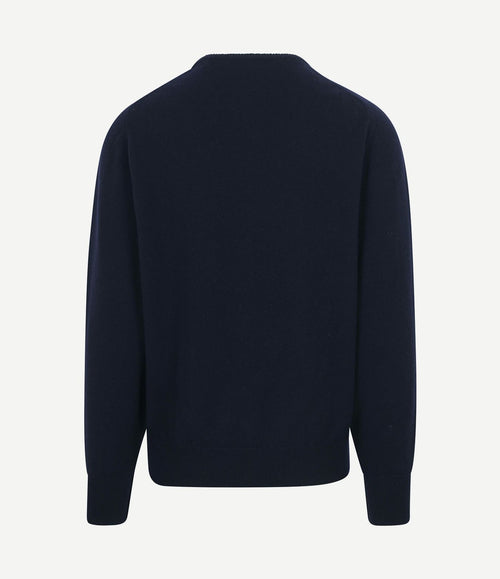 Lamswol donkerblauw