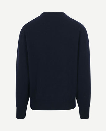 Lamswol donkerblauw