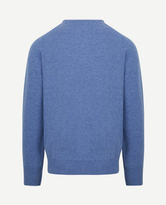 Lamswol surf blauw