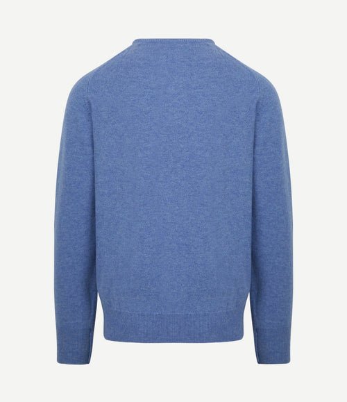 Lamswol surf blauw
