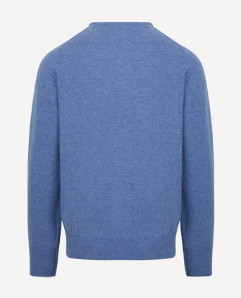 Lamswol surf blauw