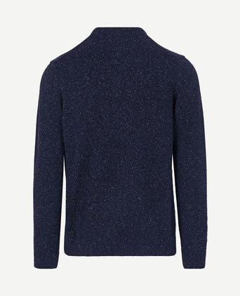 Tisbury trui wolmix donkerblauw