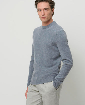 Pullover wol blend blauw