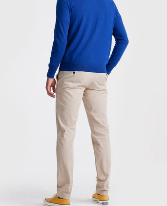 The michael halve rits pull merino royal blauw