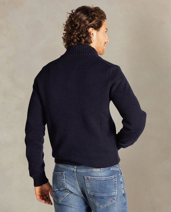 Pullover mocker adan donkerblauw