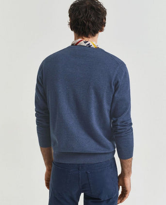 Pullover melange blauw