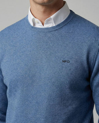 Trui cotton cashmere vintage blauw