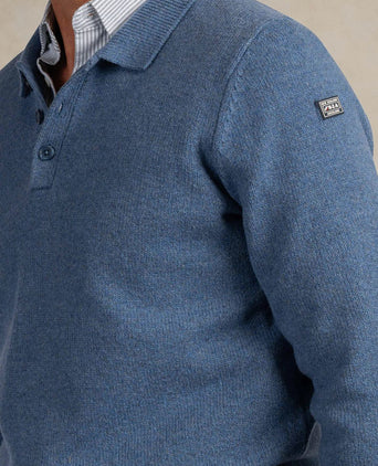 Trui dobson wool blend blue