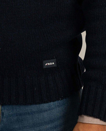 Pullover nordic wool blend donkerblauw