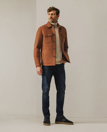 State of Art overshirt wolblend brique | Regular-fit