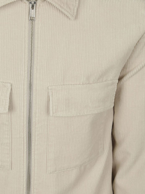 Corduroy overshirt ecru