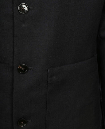 Overshirt wool donkerblauw