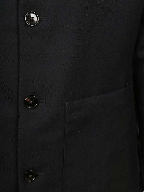 Overshirt wool donkerblauw